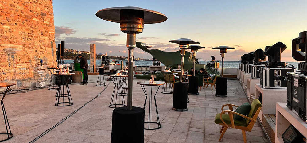 Kadıköy Palmiye Mantar Piramit Tüplü UFO Varil Elektrikli Isıtıcı Kiralama